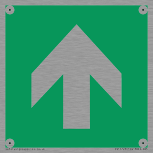 E907 Safe condition: Up / forwards arrow (90 deg supplimentary)